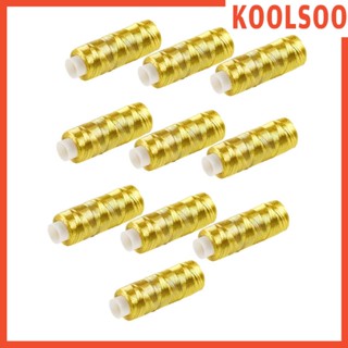 [Koolsoo] ด้ายโพลีเอสเตอร์ เคลือบเงา 200yds สําหรับปักครอสสติตช์ แฮนด์เมด DIY 10 ชิ้น