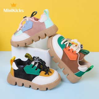 MiniKicks รองเท้าผ้าใบเด็กสไตล์โมเดิร์น ที่มีความนุ่มสบายและป้องกันการลื่นไถล 2023 NEW RYD2390W53 37Z230913