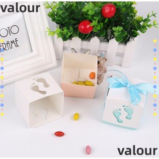 Valour กล่องขนม ทรงสี่เหลี่ยม สําหรับใส่ของขวัญแต่งงาน ปาร์ตี้ 50 ชิ้น