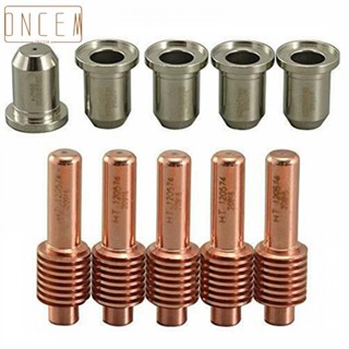 【ONCEMOREAGAIN】Premium Performance 5PCS 220330 45 Amp Plasma Nozzle + 5PCS 120574 Electrode Kit