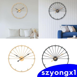 [Szyongx1] นาฬิกาแขวนผนัง ทรงกลม สไตล์โมเดิร์น สําหรับตกแต่งบ้าน ห้องนั่งเล่น