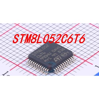 ชิปอิเล็กทรอนิกส์ พร้อมแฟลชจัดเก็บแฟลช 32KB STM8L052C6T6 LQFP-48 8-Bit MCU