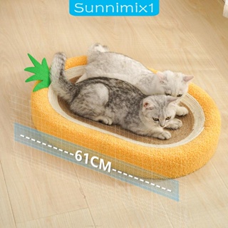 [Sunnimix1] แผ่นรองนอน ทรงโค้ง กันลื่น ทนทาน สําหรับแมว