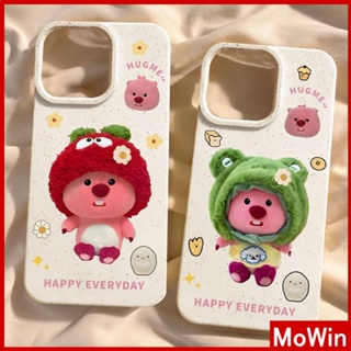 Mowin - เข้ากันได้สำหรับ เคสไอโฟน เคสไอโฟน11 เคส iphone 11 กรณีเป็นมิตรกับสิ่งแวดล้อมสีขาวกรณีนุ่มปกป้องกล้องกันกระแทกน่ารักสีแดงสีเขียว Beaver เข้ากันได้กับ iPhone 14 13 PRO MAX 12 11 XR XS 7 8 PLUS