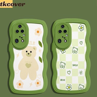 เคสโทรศัพท์มือถือแบบนิ่ม TPU กันกระแทก ลายการ์ตูนหมี ดอกไม้ คลื่น สัตว์น่ารัก สําหรับ Huawei P60 P50 P40 P30 Pro Mate 50 40 30 Pro Y9 Y7 Pro Prime 2019