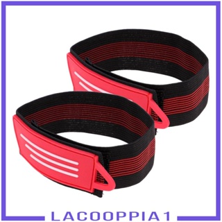 [Lacooppia1] สายรัดข้อเท้า พร้อมคลิปหนีบข้อเท้า สําหรับขี่จักรยาน ปีนเขา 1 คู่