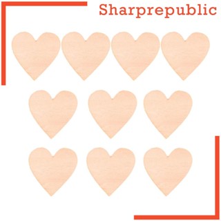 [Sharprepublic] เลเซอร์ไม้เปล่า รูปหัวใจ ขนาดใหญ่ สําหรับตกแต่งงานแต่งงาน 10 ชิ้น