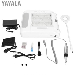 Yayala 48W 6 in 1 Nail Drill Machine Polishing With Lamp Vacuum Cleaner 100‑240V Art