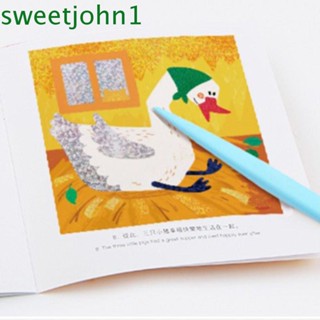 Sweetjohn สมุดระบายสี รูปสัตว์ Montessori สร้างสรรค์ ของเล่นเสริมการเรียนรู้ สําหรับเด็ก