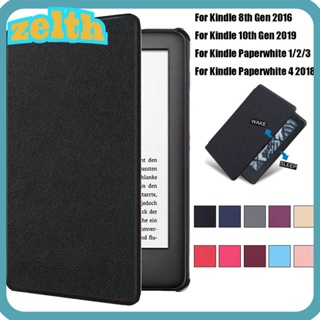 Zelth เคสป้องกันเครื่องอ่าน eBook ตั้งหลับอัตโนมัติ 6 นิ้ว สําหรับ Kindle 8 10th Gen Paperwhite 1 2 3 4