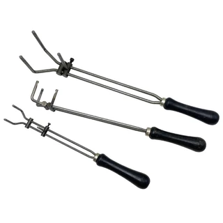 Inf แหนบเบ้าหลอม Crucible Clamp Platinums Bowl Clamp คีมสําหรับหลอมโลหะ