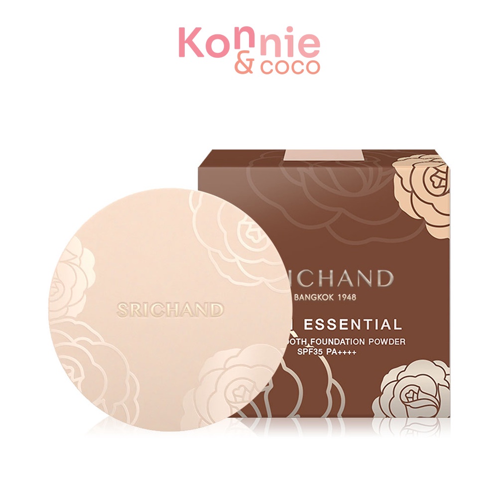 Srichand Skin Essential Fine Smooth Foundation Powder SPF35 PA+++ 9g ศรีจันทร์ แป้งพัฟผสมรองพื้น.