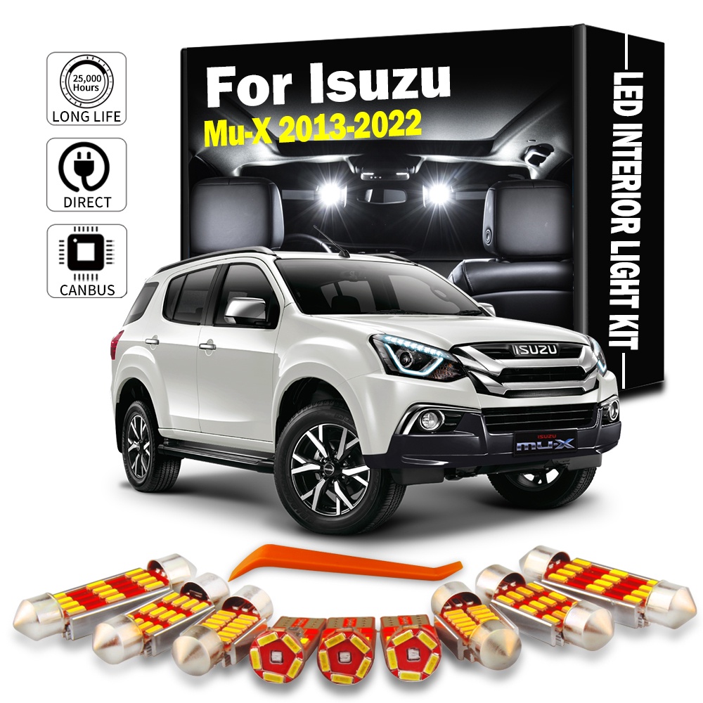 ชุดไฟอ่านหนังสือ LED ภายในรถยนต์ สําหรับ Isuzu Mu-X Mux 2013 2014 2015 2016 2017 2018 2019 2020 2021 2022 9 ชิ้น