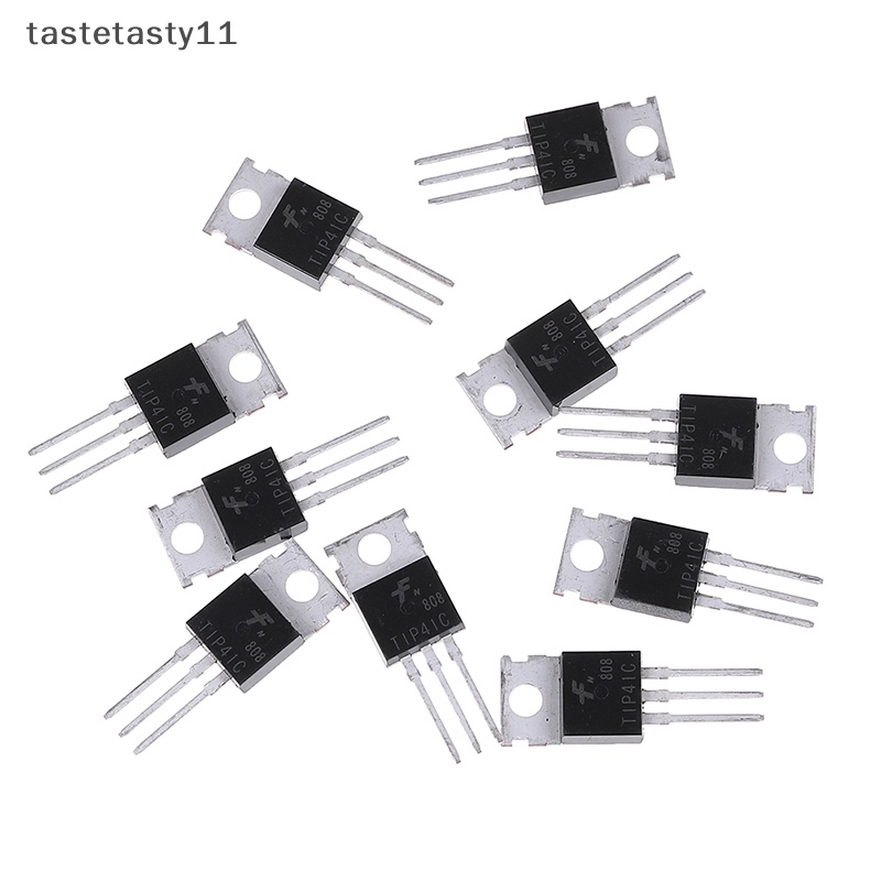 ทรานซิสเตอร์ TIP41C TIP41 NPN TO-220 คุณภาพสูง 10 ชิ้น