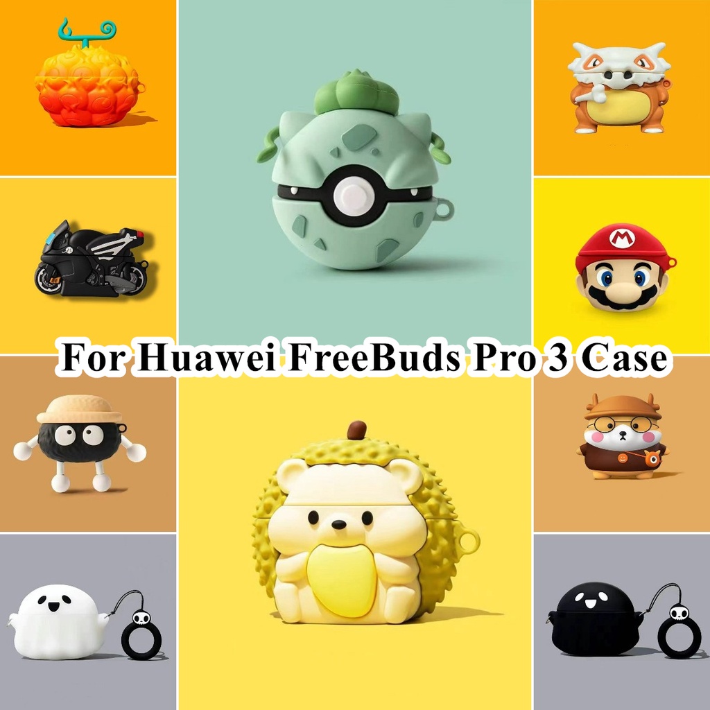 【ส่วนลด】เคสหูฟัง แบบนิ่ม ลายการ์ตูน สําหรับ Huawei FreeBuds Pro 3 Huawei FreeBuds Pro 3