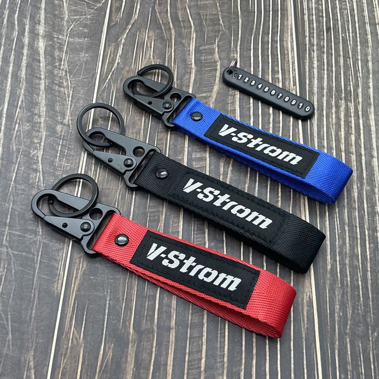 Suzuki Motorcycle Keychain V-strom DL250 DL1000/1050 DL650 Key Pendant Decoration Lanyard