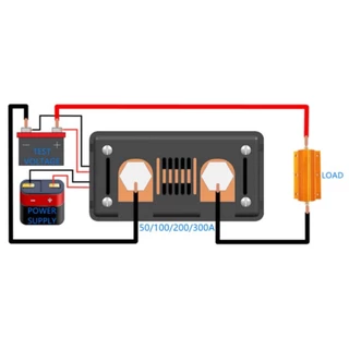 PZEM-025 วัดไฟ DC 50A-300A 0-300V มี Shunt ในตัว วัด 2 ทิศทาง งานแบต Solar cell Volt Amp Power Kwh Watt Meter [ MT ]