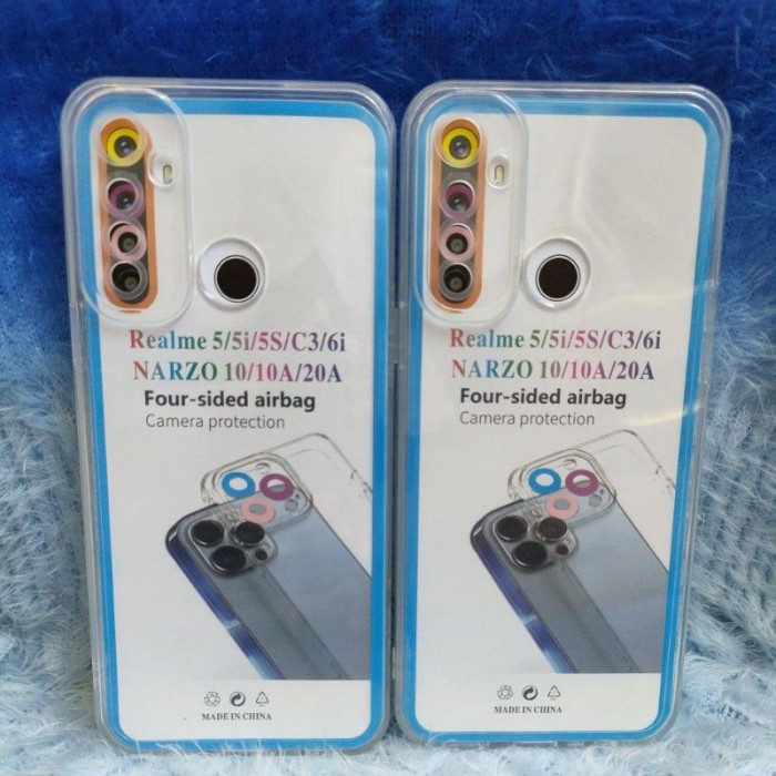 Clear Space Soft Case Realme 5/5i/5S/C3/6i/Narzo 10/10A Clear Silicone Transparent Softcase Pay On D