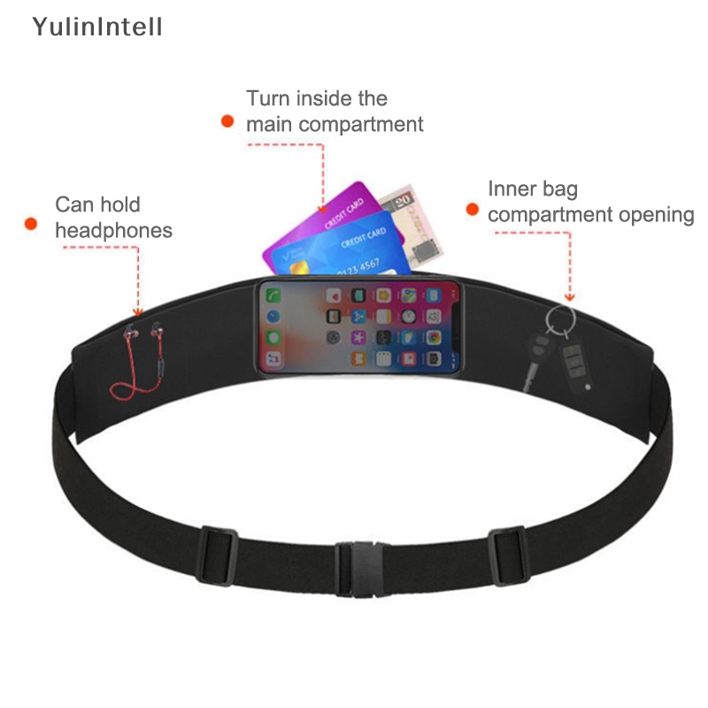 Ylth กระเป๋าคาดเอว กันน้ํา กันฝุ่น สําหรับใส่โทรศัพท์มือถือ เหมาะกับการวิ่ง เล่นกีฬา ฟิตเนส QDD