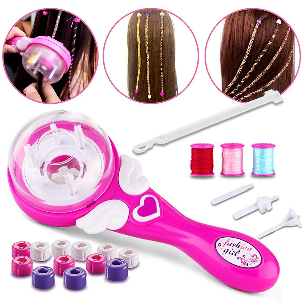Girls Electric Automatic Hair Braid Toys DIY Stylish Braiding Hairstyle Tool Machine Twist Braider M
