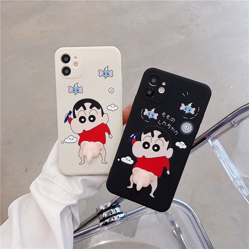 ตลก Shin-Chan Squishy Case Soft สําหรับ Samsung S25 S24 Plus S23 S22 S21Ultra S23fe S21fe S20fe S24fe Patrick Star Bob