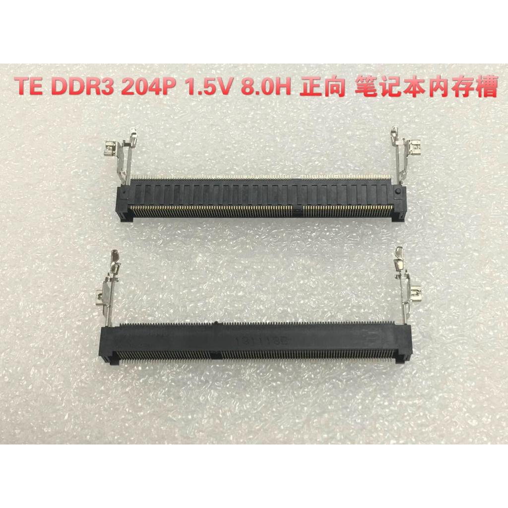 1 ชิ้น TE Notebook Memory Slot DDR3 204P 1.5V 8.0H สล็อตซ็อกเก็ตไปข้างหน้า