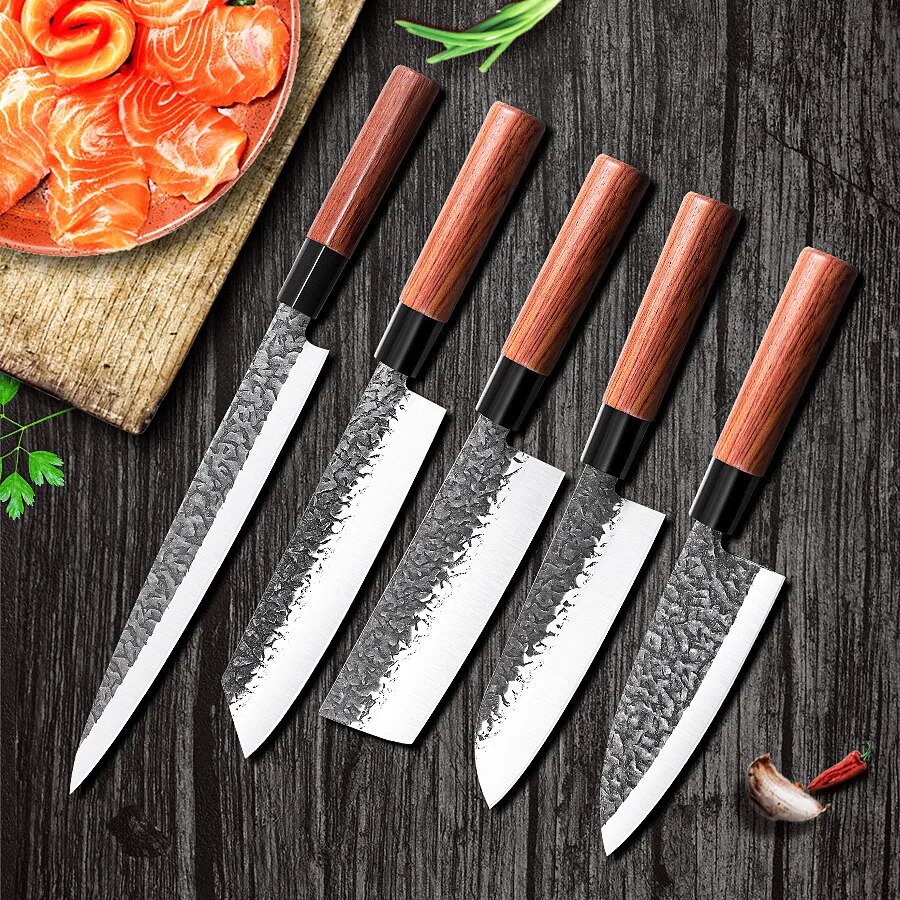 Forged Stainless Steel Japanese Salmon Slicing Knife Sashimi Cooking Sushi Knife and Sashimi Special