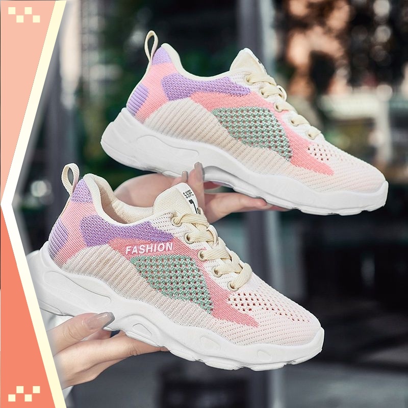 รองเท้าผ้าใบผู้หญิงนําเข้าแบรนด์ใหม่ล่าสุด - SG "FREE BOX" LV0351 รองเท้าแฟชั่นผู้หญิงนําเข้า รองเท้