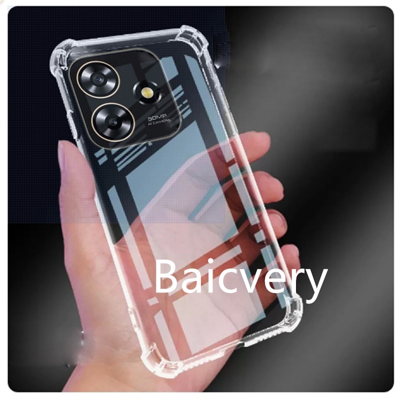 Zte Blade V50 เคสอัจฉริยะ คุณภาพสูง ใส นิ่ม TPU ฝาครอบป้องกัน กันกระแทก สําหรับ ZTE Blade V50 Smart