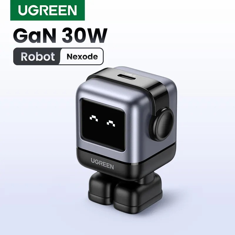 Ugreen PD 30W GaN Wall Charger Robot Design Fast Charging