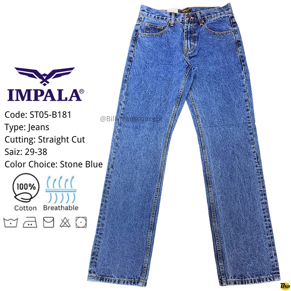 IMPALA Brand Mens Straight Cut Jeans ( ST05-B181 )