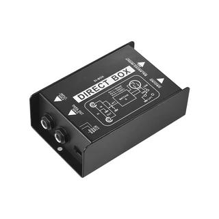 🎸 DI Box Professional Direct Box กล่องแปลงสัญญาณเสียง | XLR TRS Interface | Ground Lift Impedance Matching สําหรับกีตาร์ไฟฟ้า เบส คีย์บอร์ด