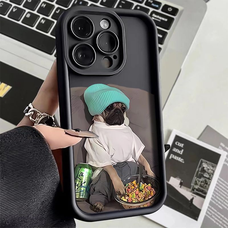 รวมทุกอย่างลูกสุนัขอินเทรนด์สําหรับ Apple 14/15/16Promax เคสโทรศัพท์ Iphone13promax ถุงลมนิรภัย 12/11 ซิลิโคน 7/8