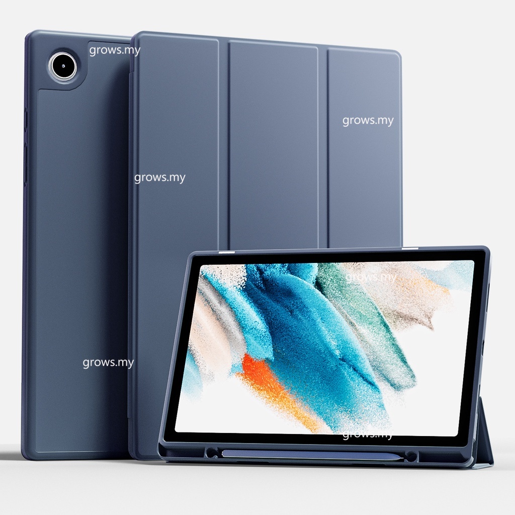 เคส พร้อมช่องใส่ดินสอ สําหรับ Samsung Galaxy Tab A9 Plus 11 นิ้ว A8 10.5 2022 LTE A9 8.7 A9+ A8 S6 Lite S7 S8 S9 FE 10.9