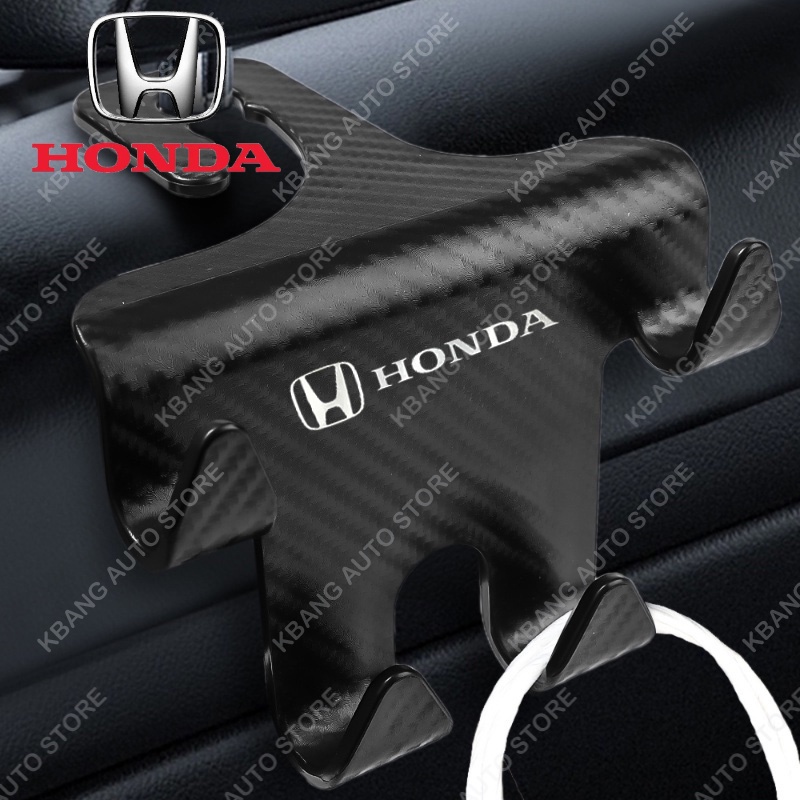 Kbang [ตะขอแขวนเบาะหลังรถ] ตะขอแขวน สําหรับ Honda WRV HRV City Civic CRV BRV Hatchback Headrest กระเป๋าถือ อุปกรณ์เสริมในรถยนต์ สําหรับ Honda Civic City Jazz Odyssey CRV Accord