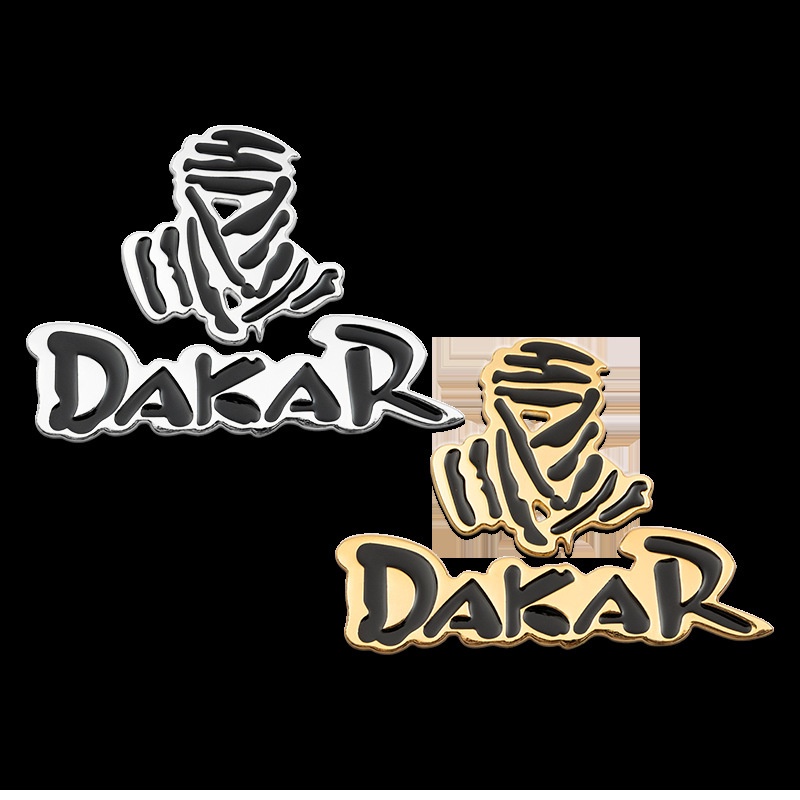 1X 3D โลหะสติกเกอร์รถจัดแต่งทรงผม Dakar Rally Off-road SUV ป้ายสัญลักษณ์รถจักรยานยนต์ Decals สําหรับ