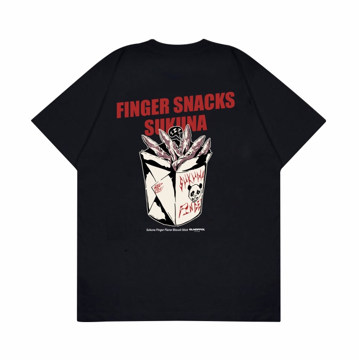 ยินดีต้อนรับ a เสื้อยืด พิมพ์ลายอนิเมะ Jujutsu Kaisen Finger Snack Sukuna Series-A 0147