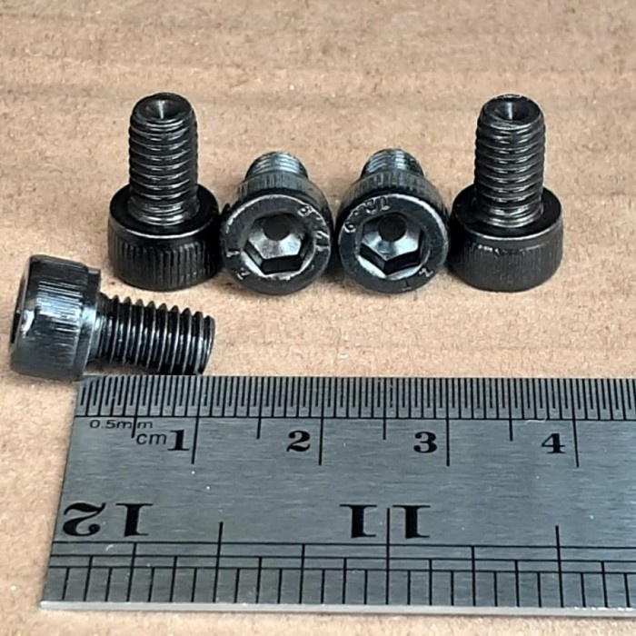 M4X10 STEEL L-BOLT นําเข้า TAIWAN / M4 X 10 BLACK L-BOLT / M4X10 L-BOLT