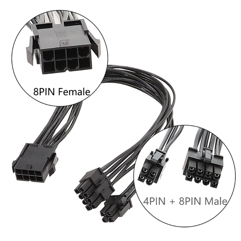 ZYHRUKO 8Pin ถึง 8 + 4Pin สายไฟอะแดปเตอร์แปลง 8pin PSUs ถึง 8 + 4pin 12Pin เมนบอร์ด Power Connector