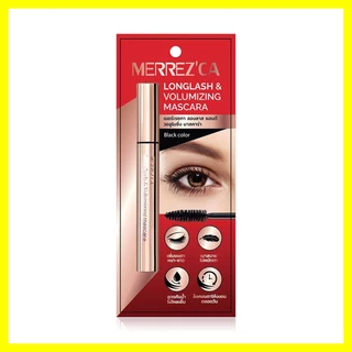 Merrezca Longlash Volumizing Mascara 6.5g เมอร์เรซกา มาสคาร่าสูตรพิเศษ เพิ่มขนตาหนา ยาว.