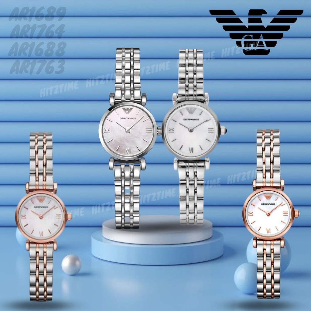 HITZTIME นาฬิกา Emporio Armani OWA328 นาฬิกาข้อมือผู้หญิง นาฬิกาผู้ชาย แบรนด์เนม Brand Armani Watch AR1764