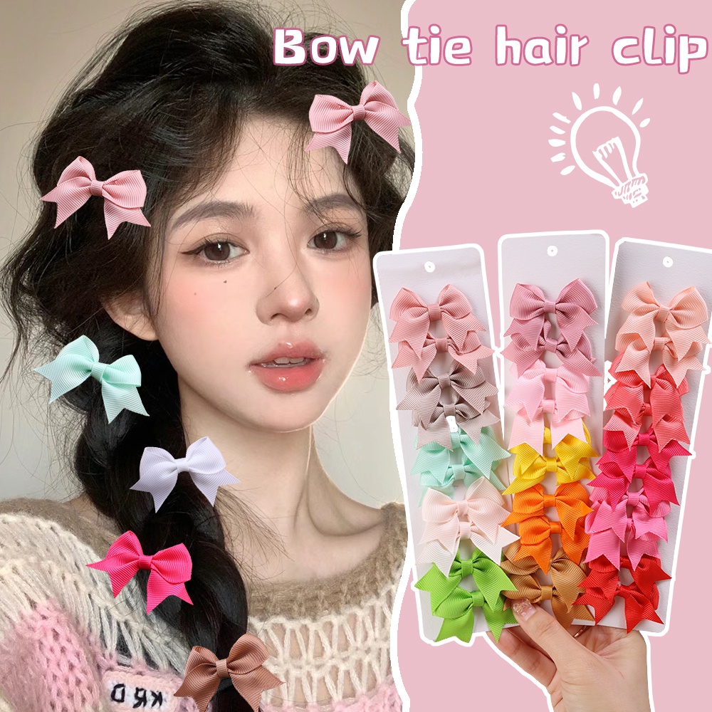 ผู้หญิง แฟชั่นเกาหลี ริบบิ้น โบว์ กิ๊บสูท / สาวหวาน สีลูกกวาด โบ ปิ่นปักผม ขนาดเล็ก / เครื่องประดับผมยอดนิยม / เด็กน่ารัก ซาติน เดคโค กิ๊บติดผม