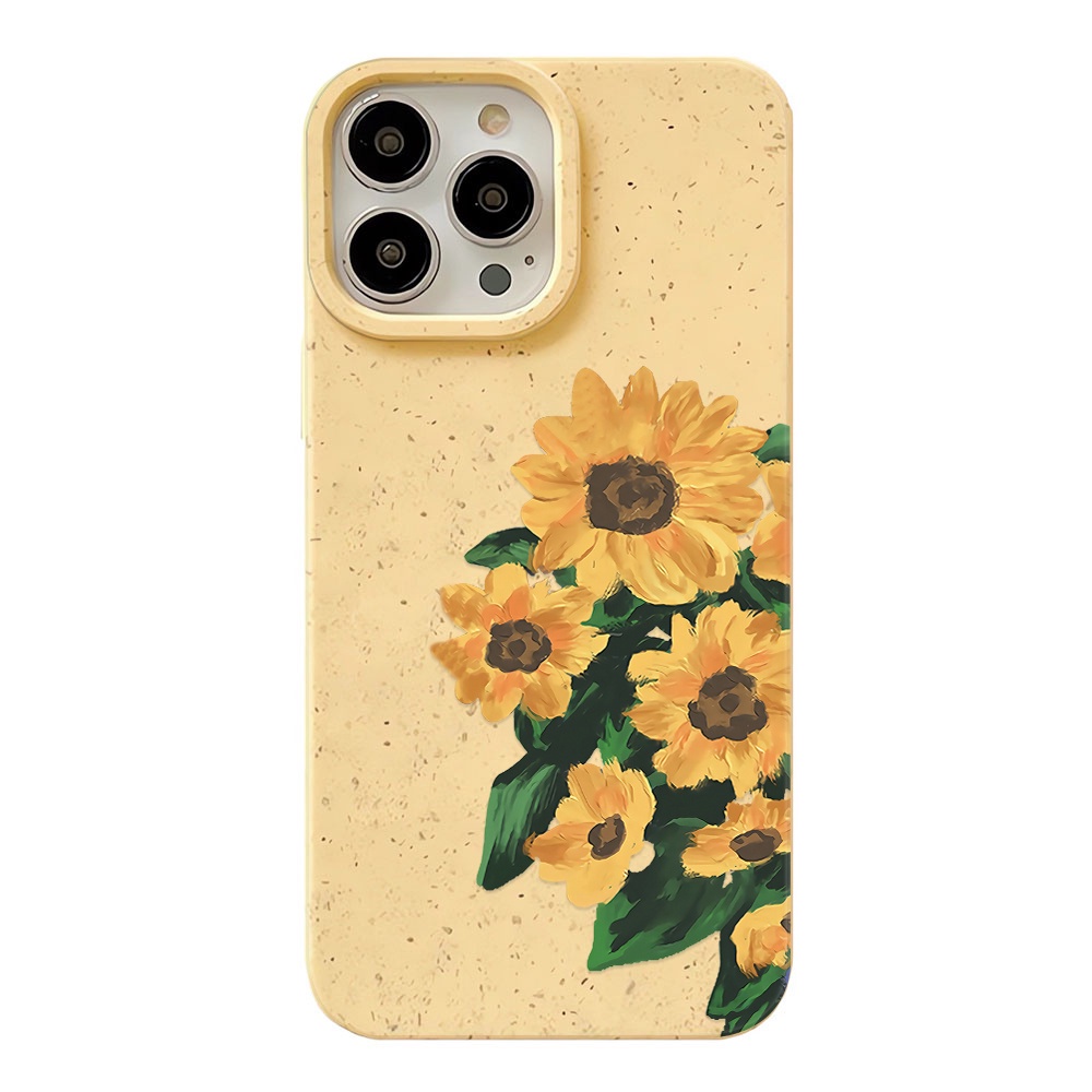 For iPhone 14 11 Pro Max 13 15 12 Pro Max 7 8 Plus XR X XS Max 15Plus SE  ดอกทานตะวัน Case เคส เคสโทรศัพท์ เคสไอโฟน Cove - รูปที่ 6