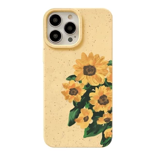For iPhone 14 11 Pro Max 13 15 12 Pro Max 7 8 Plus XR X XS Max 15Plus SE ดอกทานตะวัน Case เคส เคสโทรศัพท์ เคสไอโฟน Cove