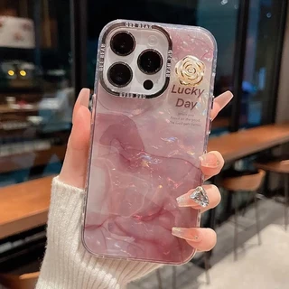 สามมิติ ดอกเคมีเลีย เคสโทรศัพท์เข้ากันได้สําหรับ ไอโฟน 17 มือโปร สูงสุด 17 อากาศ 16 15 14 13 12 11 มือโปร สูงสุด ครอบคลุมเต็มรูปแบบกันกระแทกเปลือกป้องกันแบบฝาครอบอ