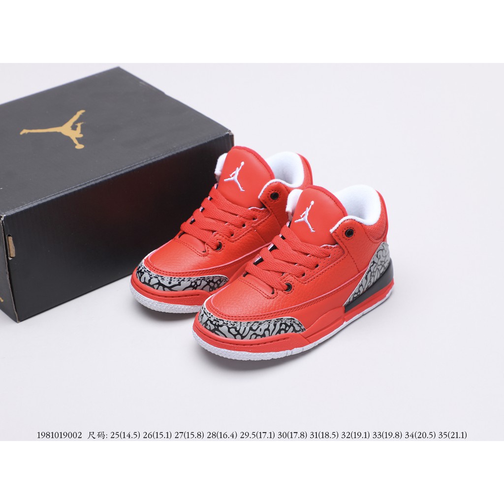 ♞,♘,♙,♟NIKE Jordan Children's Shoes Basketball Shoes Air Jordan 3 Retro Aj 3  Kids Shoes Running Sh