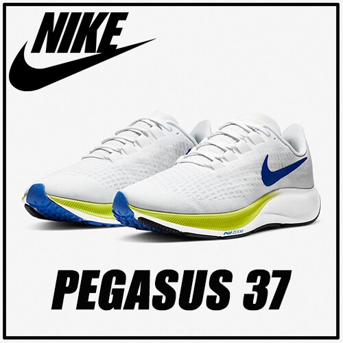แท้ ✨ Nike Air Zoom Pegasus 37  รองเท้าวิ่งระบายอากาศ สีขาว เหลือง