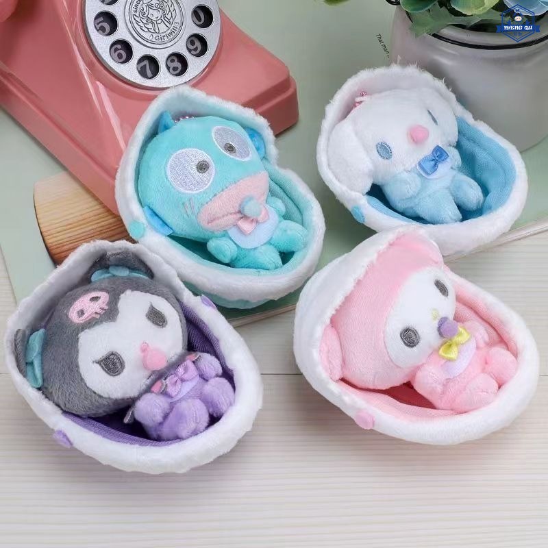 SANRIO พวงกุญแจ จี้ตุ๊กตาการ์ตูน Kuromi Cinnamoroll Melody ขนาดเล็ก 10 ซม. สําหรับเด็ก