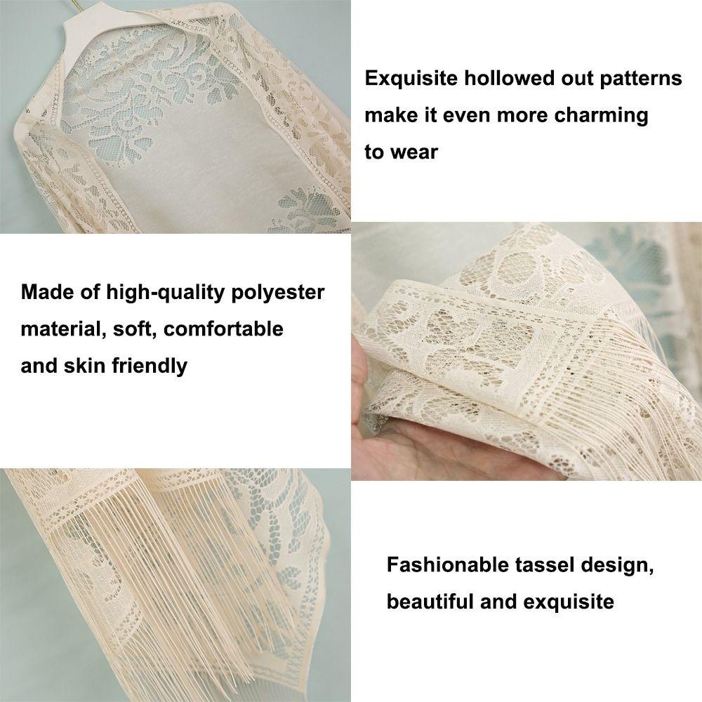 Trendyzone ผ้าคลุมไหล่คอสเพลย์ แต่งพู่ หลากสี สําหรับผู้หญิง งานพรอม งานแต่งงาน - รูปที่ 6