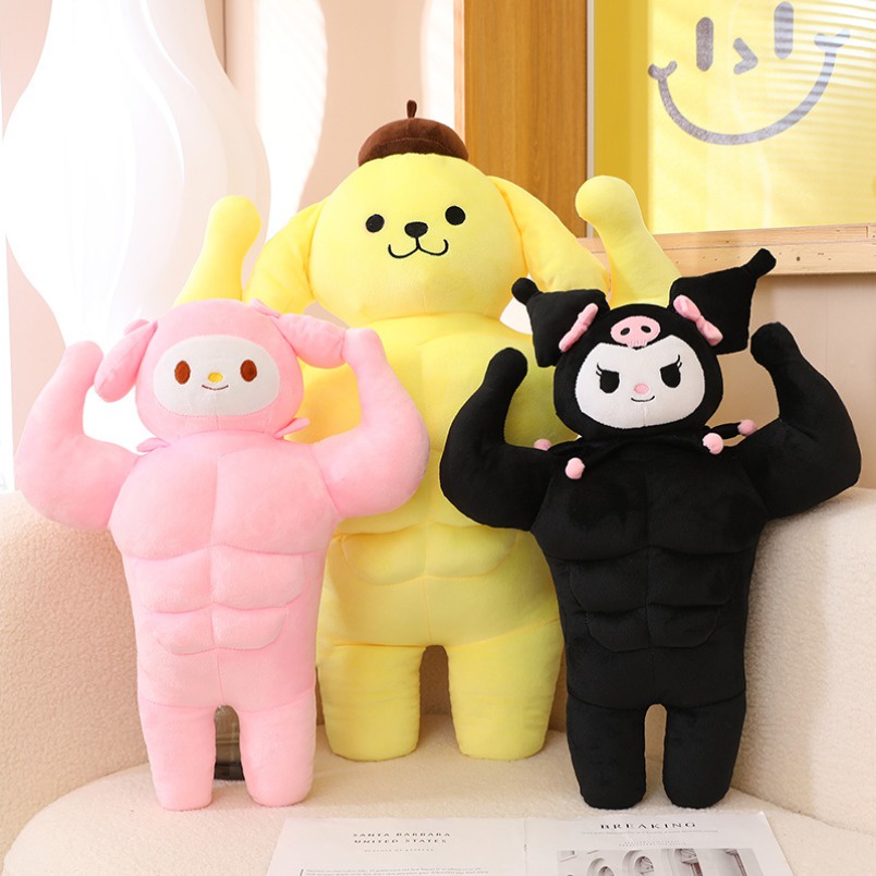 ตุ๊กตายัดไส้ รูปการ์ตูน Cinnamoroll Kuromi My Melody Pompompurin ขนาด 50 ซม. 70 ซม. 90 ซม. เหมาะกับของขวัญวันเกิด วันวาเลนไทน์ คริสต์มาส